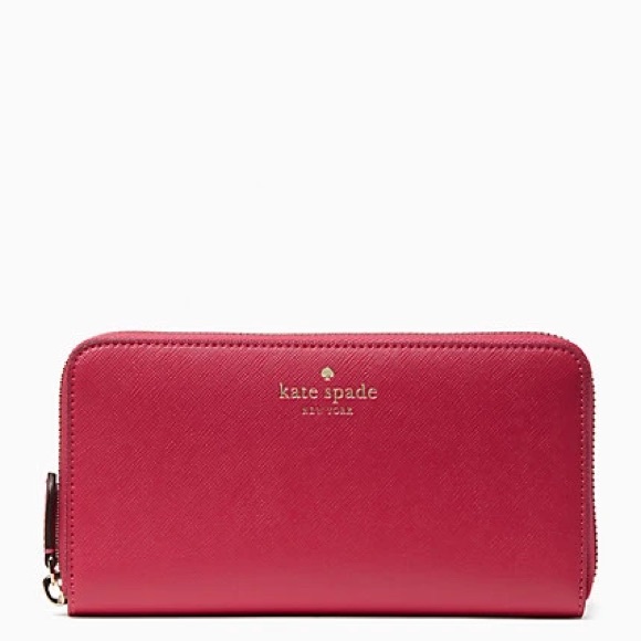 kate spade Handbags - Kate Spade Brynn Large Continental Wallet in Pink Ruby